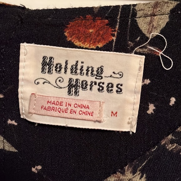 Anthropology blouse with dandelion print. Size medium. Good used. - Picture 2 of 2